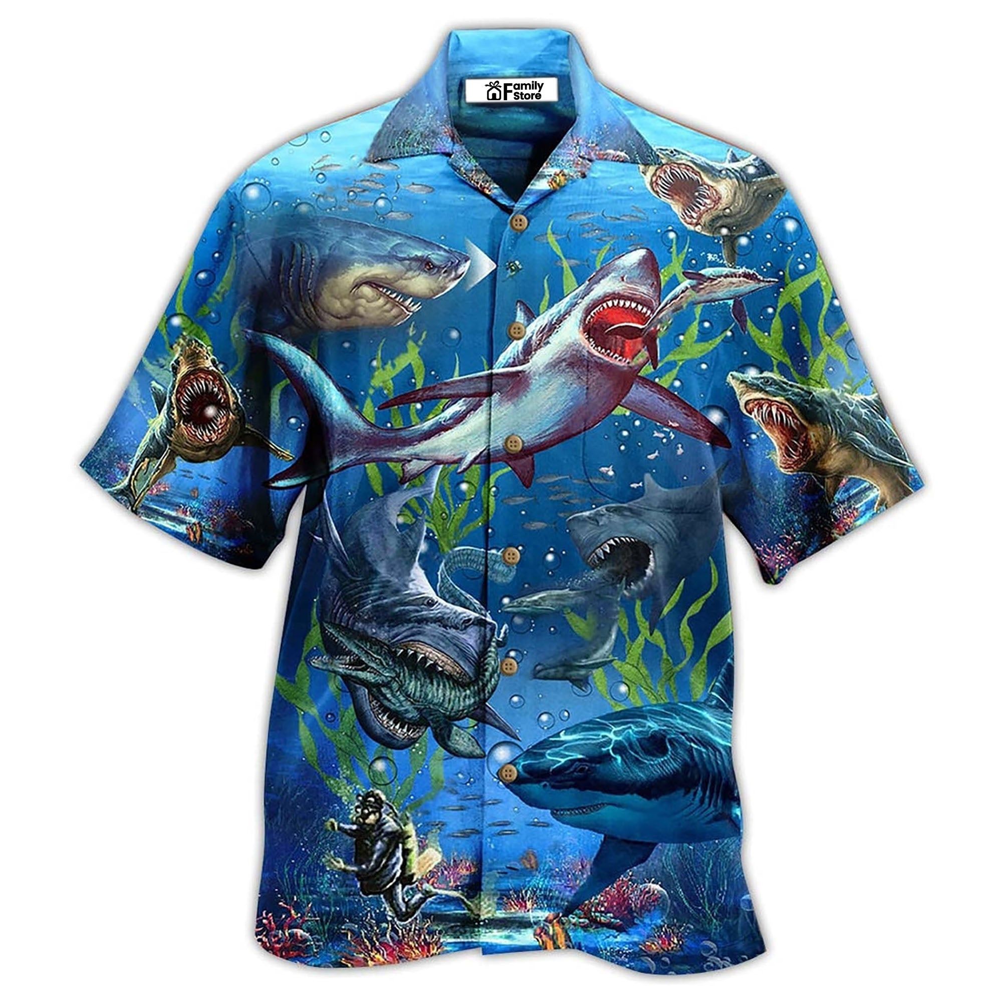 Shark What If Megalodon Was Alive Hawaiian Shirt Shark What If Megalodon Was Alive Hawaiian Shirt