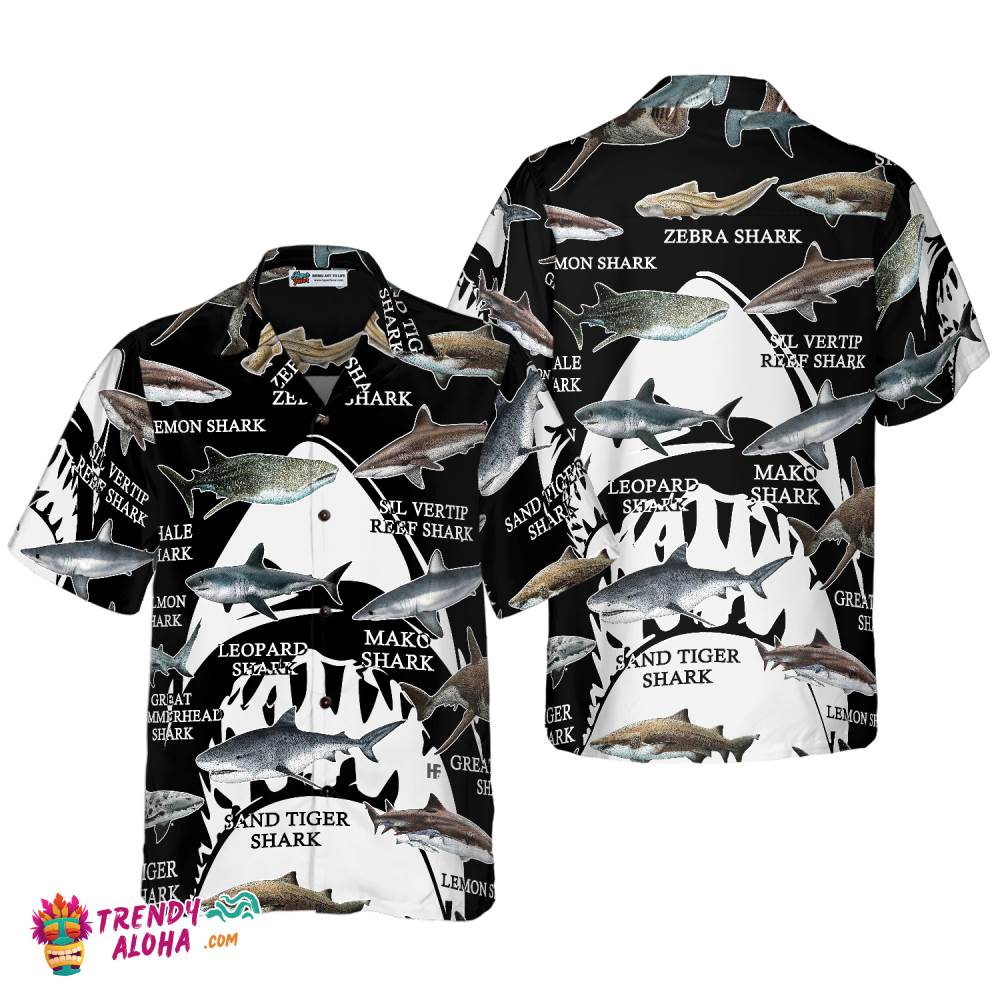 Sharks Of The World Hawaiian Shirt