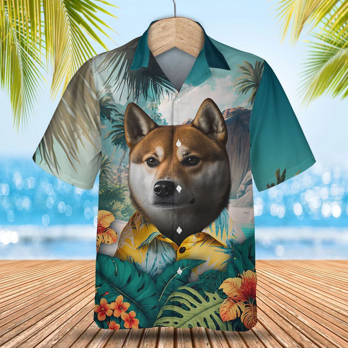 Shiba Inu Tropic Escape – Discover the Beauty of Hawaii with this Vibrant Trendy Hawaiian Shirt