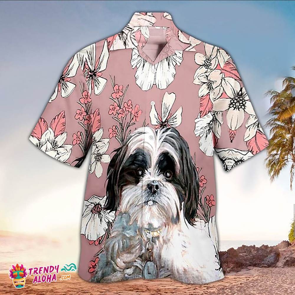 Shih Tzu Hawaiian Shirt Cute Shih Tzu Hawaiian Aloha Beach Shirt