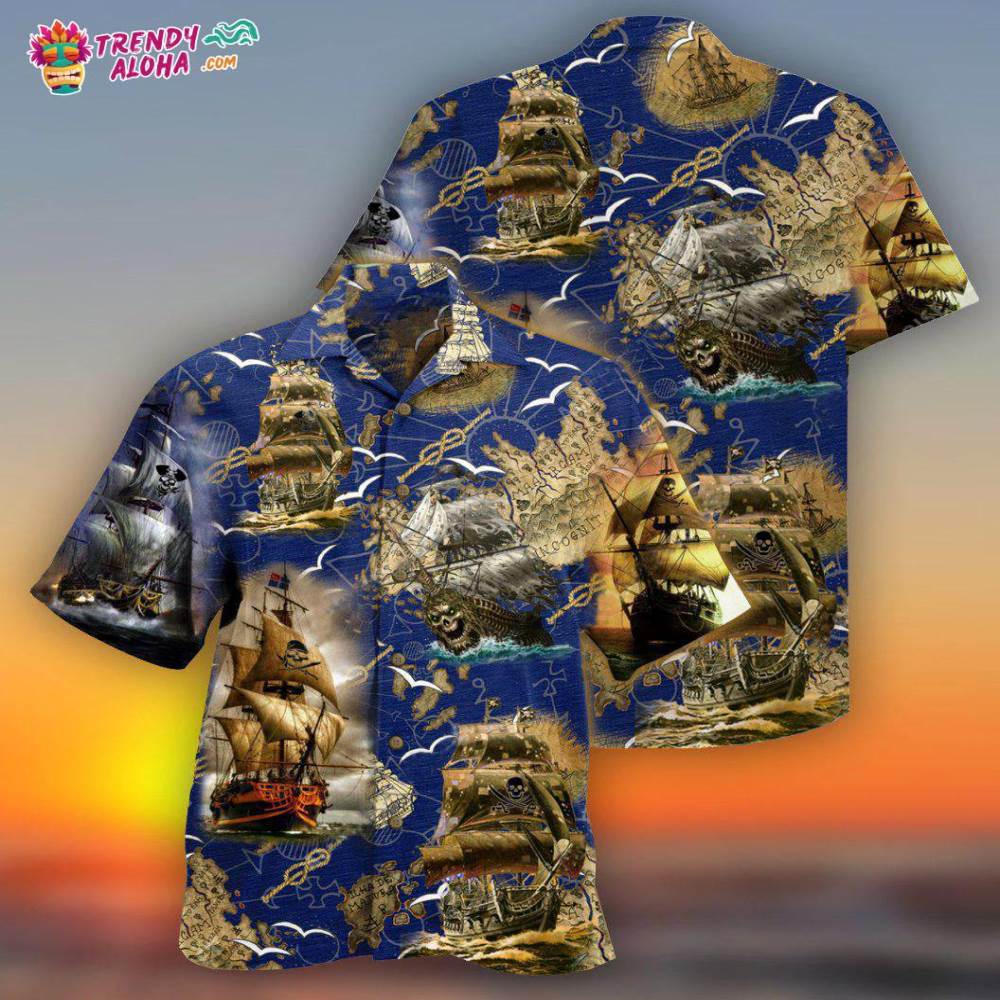 Ship Amazing Pirate Ship Hawaiian Shirt – Trendy Aloha