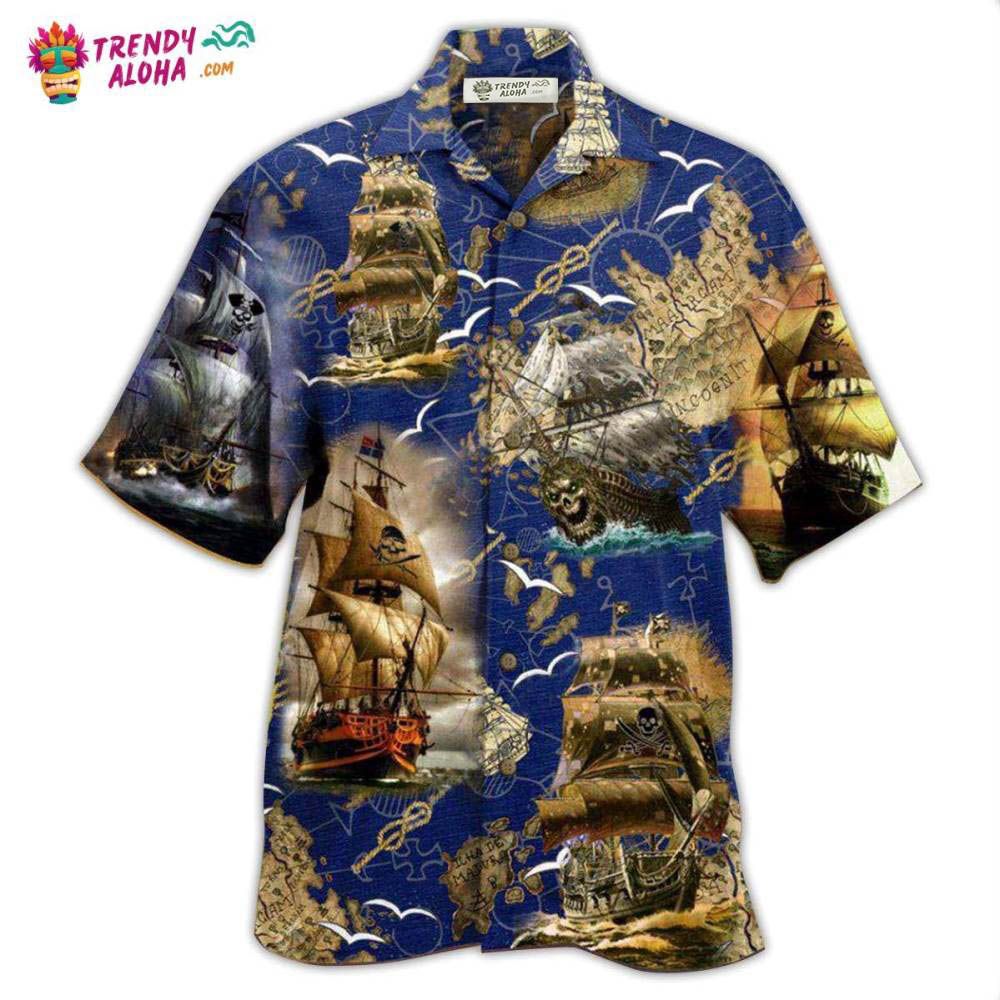 Ship Amazing Pirate Ship Hawaiian Shirt – Trendy Aloha