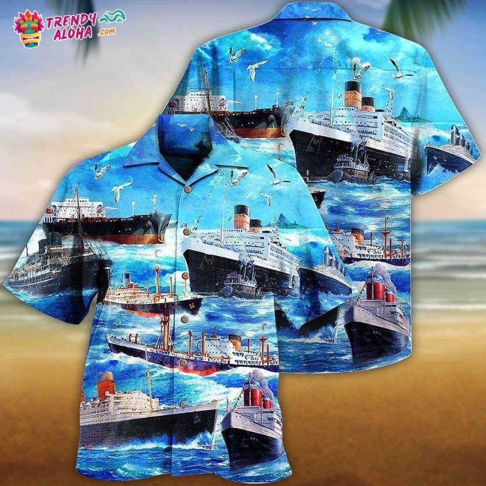 Ship Love Ocean And Sky Hawaiian Shirt – Trendy Aloha