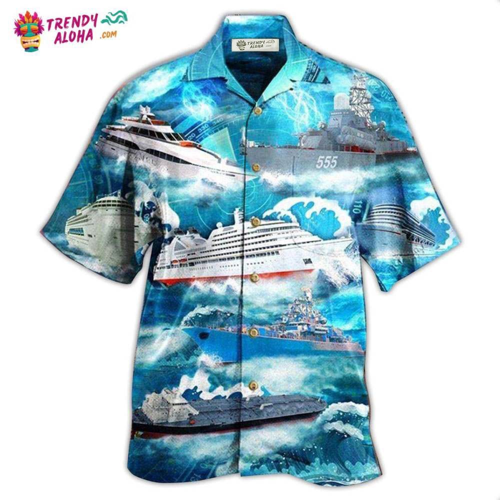 Ship Over Sea Hawaiian Shirt – Trendy Aloha Ship Over Sea Hawaiian Shirt – Trendy Aloha