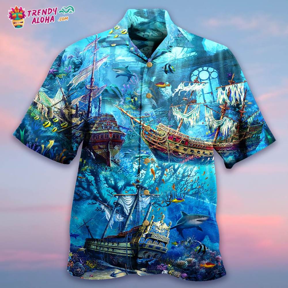Ship Underwater Treasures The Forgotten Ship Hawaiian Shirt – Trendy Aloha