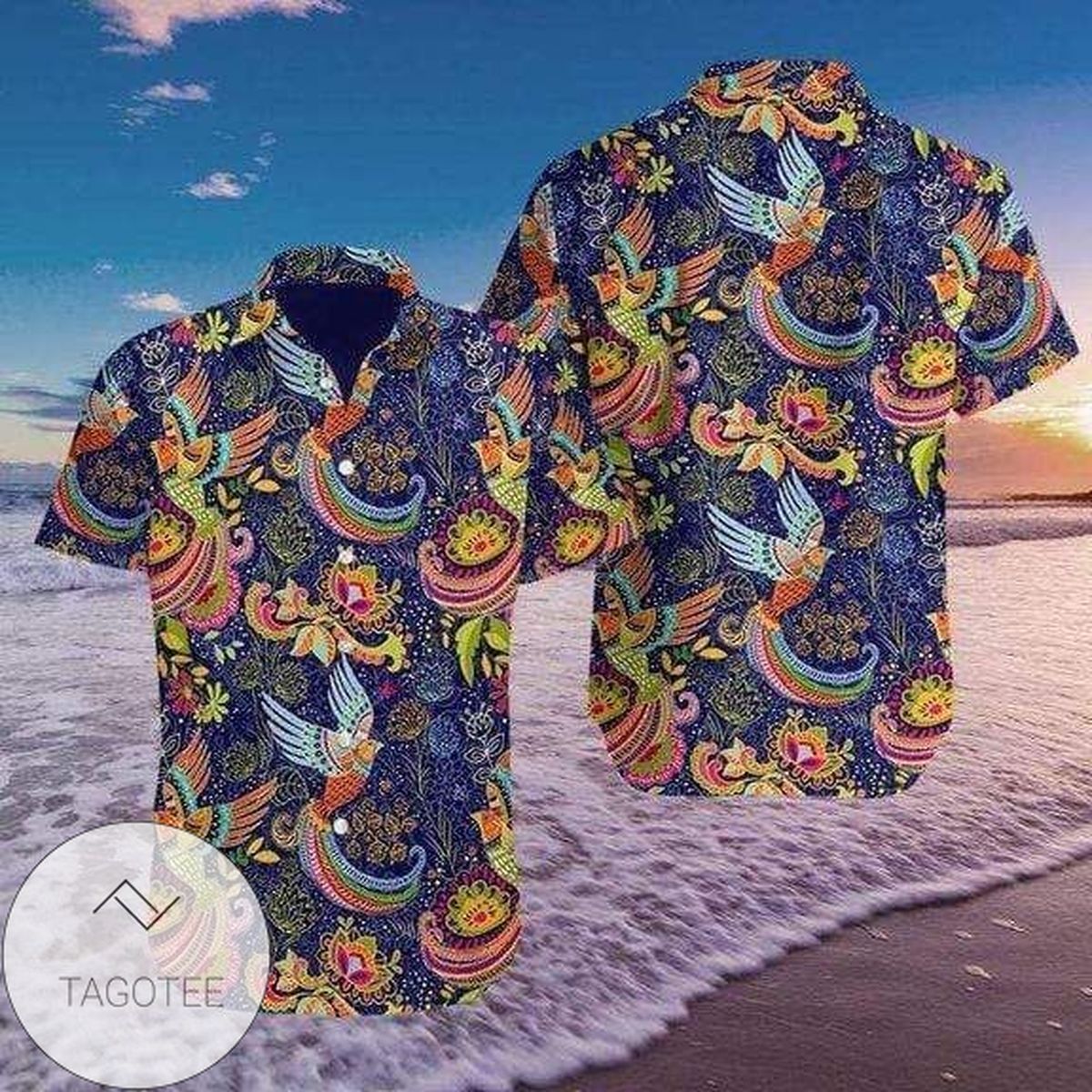 Shop Colorful Hummingbird Mandala Summer Vibe Hawaiian Shirts
