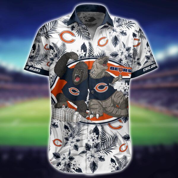 Short 4: NFL Chicago Bears Hawaiian Shirt, Short Style