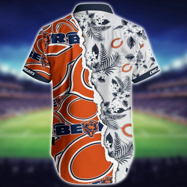 Short Mickey All Over Print: NFL Chicago Bears Hawaiian Shirt