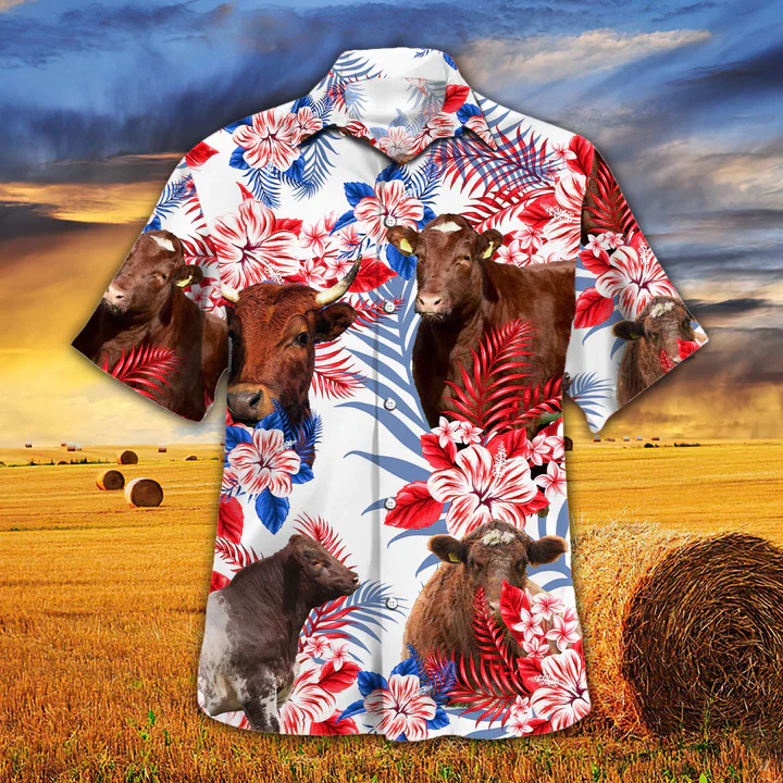 Shorthorn Cattle Lovers American Flag Trendy Hawaiian Shirt, Cow Aloha Trendy Hawaiian Shirt, Cow Trendy Hawaiian Shirt Vintage, Trendy Hawaiian Shirt Men Shorthorn Cattle Lovers American Flag Trendy Hawaiian Shirt, Cow Aloha Trendy Hawaiian Shirt, Cow Trendy Hawaiian Shirt Vintage, Trendy Hawaiian Shirt Men