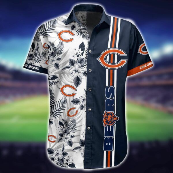 Shorts for Fans: NFL Chicago Bears Hawaiian Shirt