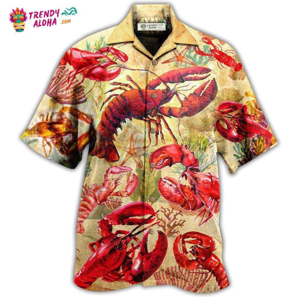 Shrimp Animals Red In The Ocean Hawaiian Shirt – Trendy Aloha