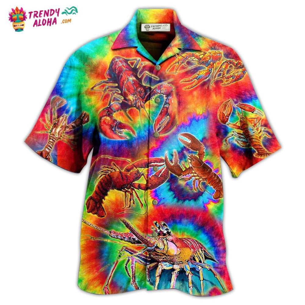 Shrimp Red Love Rainbow Hawaiian Shirt – Trendy Aloha