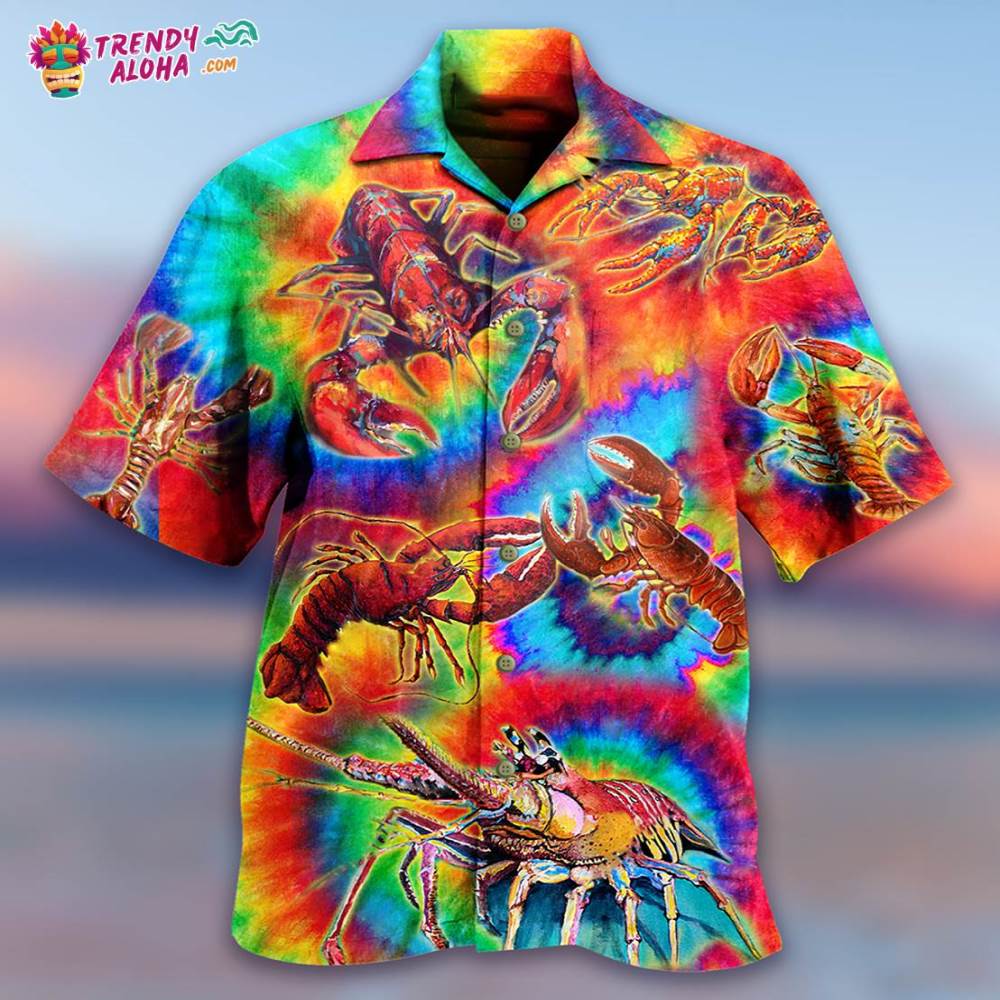 Shrimp Red Love Rainbow Hawaiian Shirt – Trendy Aloha