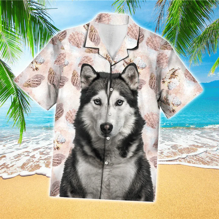 Siberian Husky Is My Favorite Breed Trendy Hawaiian Shirt, Flowers Aloha Shirt For Dog Lovers