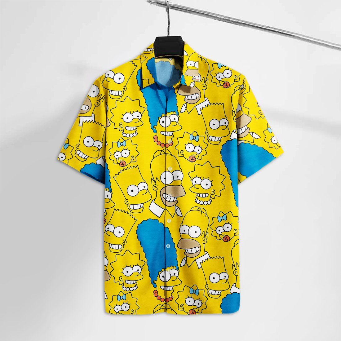 Simpson Hawaiian Shirt Ts Emoji Faces Ss Family Yellow Hawaii Tshirt