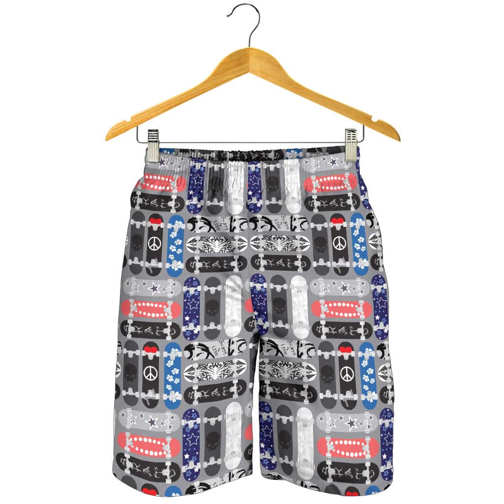Skate Board Pattern Print Design 04 For Men Women Kid Shorts