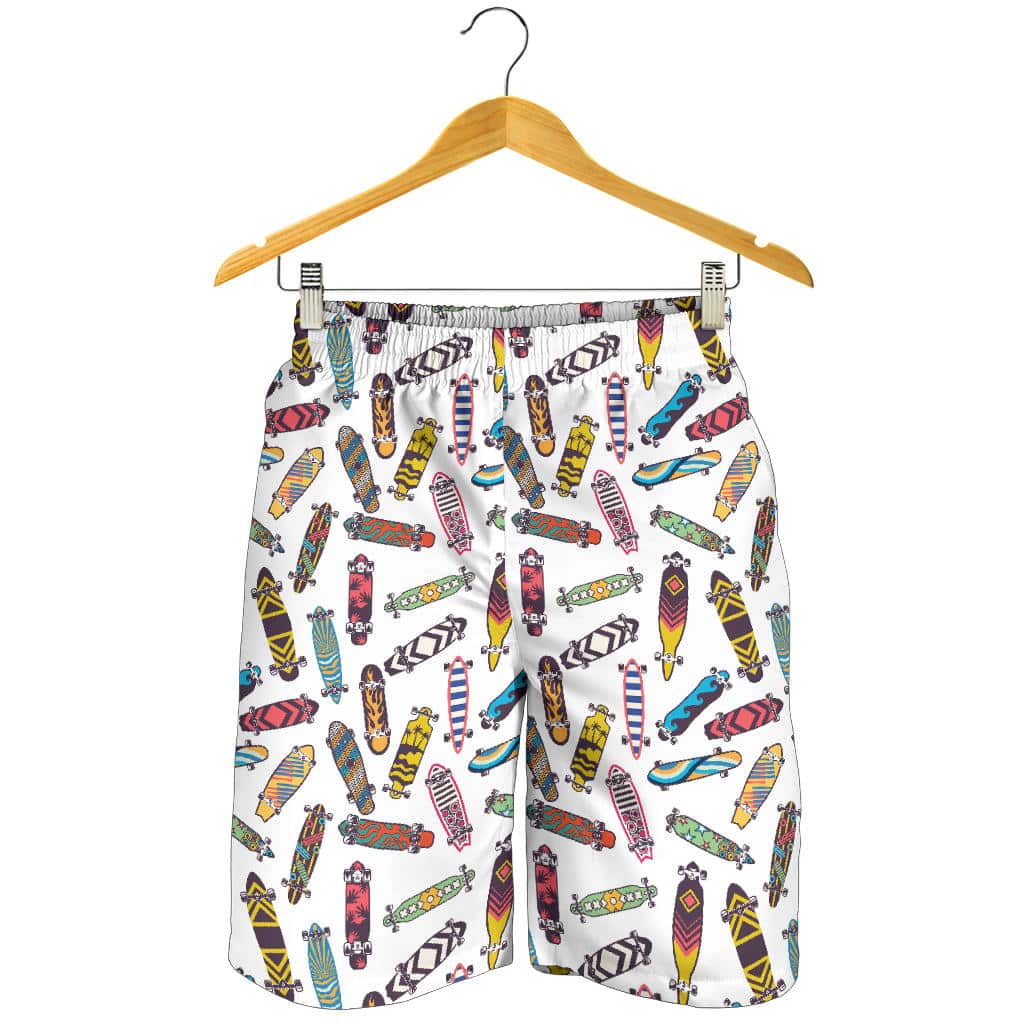 Skate Board Pattern Print Design 05 For Men Women Kid Shorts