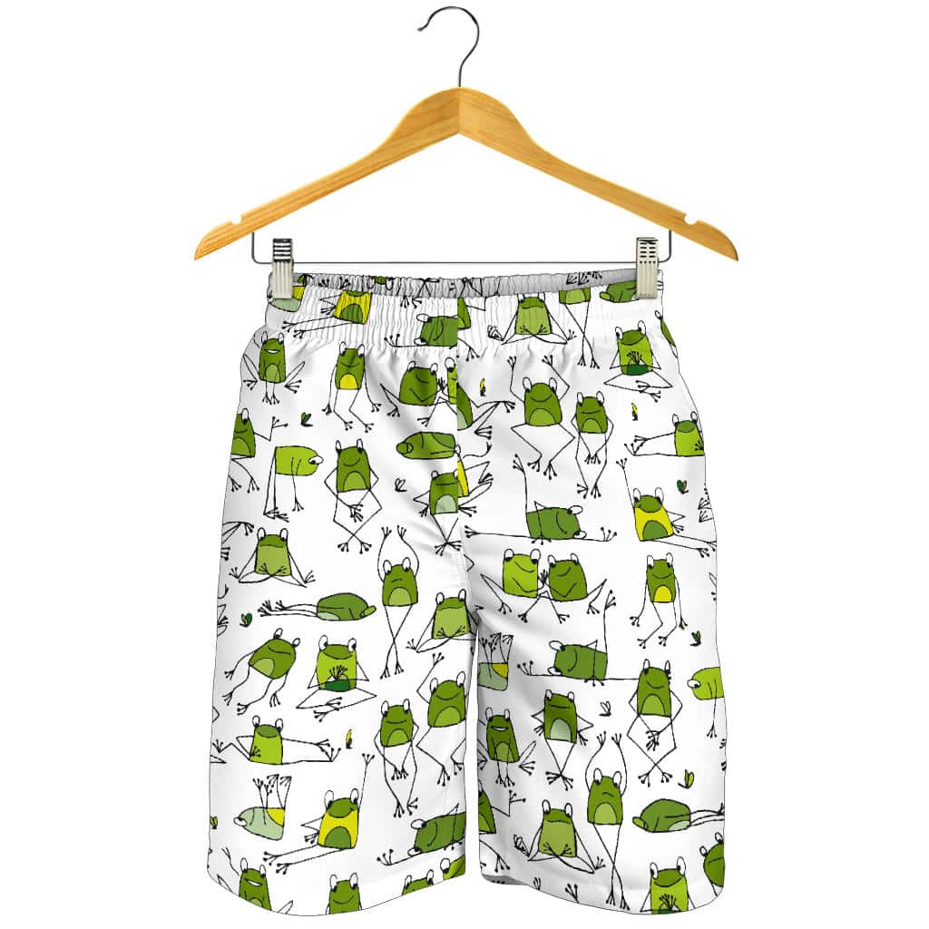Sketch Funny Frog Pattern For Men Women Kid Shorts