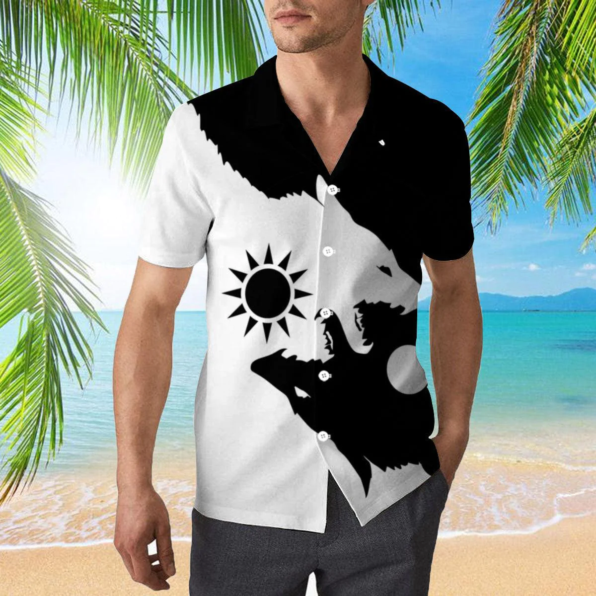 Skoll And Hati Viking Wolf Trendy Hawaiian Shirt
