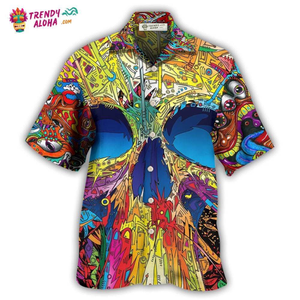 Skull Amazing Skull Summer Hawaiian Shirt – Trendy Aloha Skull Amazing Skull Summer Hawaiian Shirt – Trendy Aloha