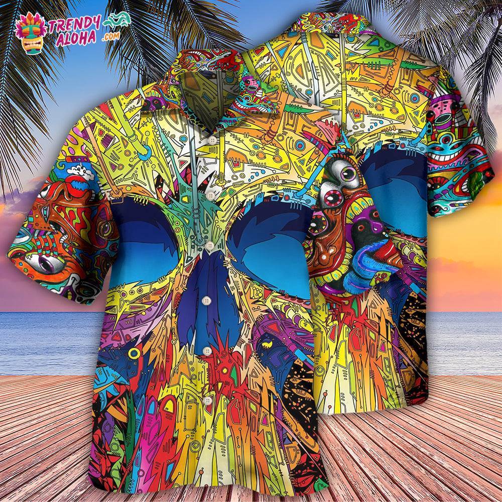 Skull Amazing Skull Summer Hawaiian Shirt – Trendy Aloha