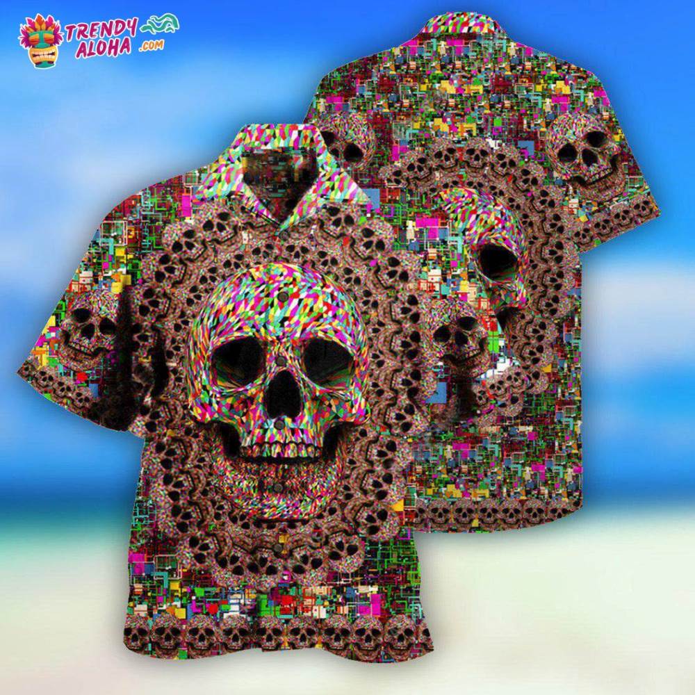 Skull Amazing Smiling Hawaiian Shirt – Trendy Aloha