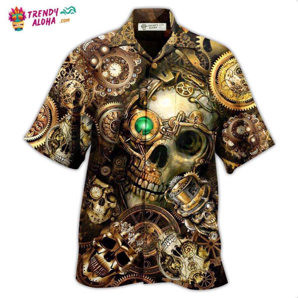 Skull Amazing Steampunk Hawaiian Shirt – Trendy Aloha