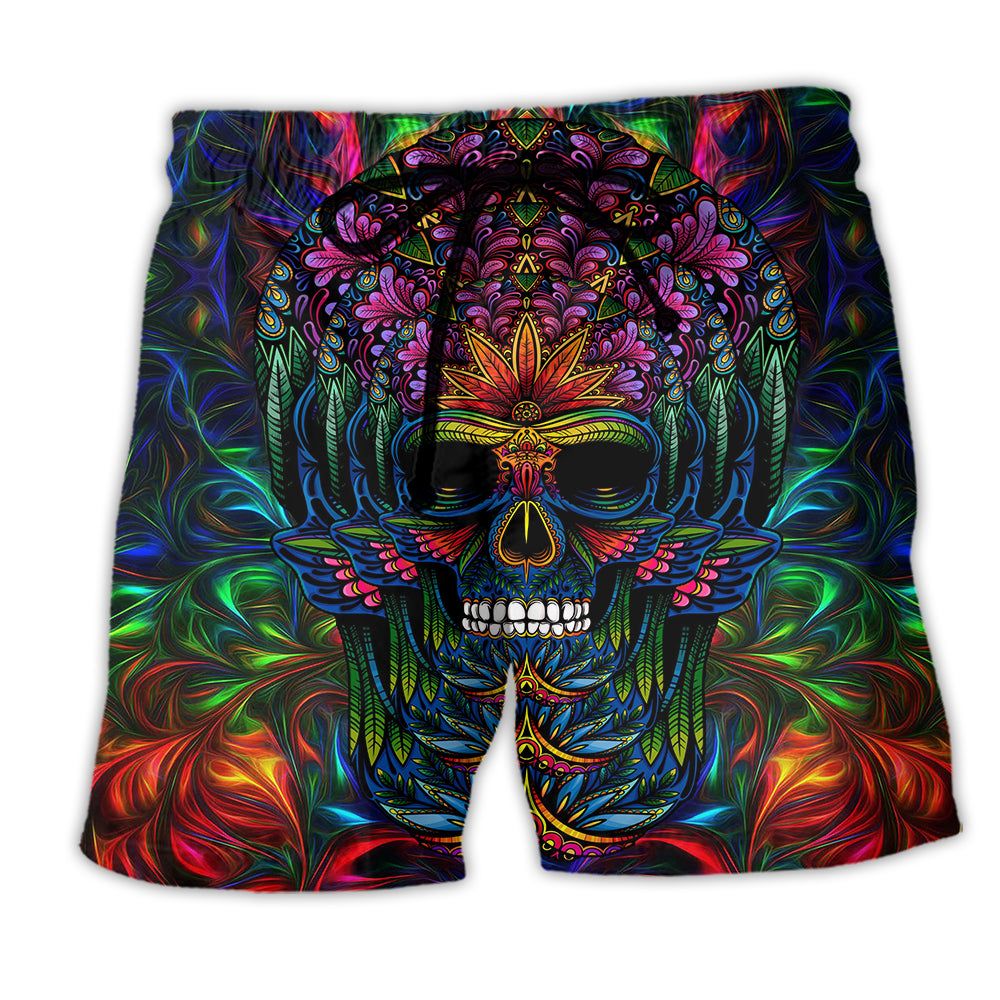 Skull Awesome So Amazing Trendy Aloha Hawaiian Beach Shorts Skull Awesome So Amazing Trendy Aloha Hawaiian Beach Shorts