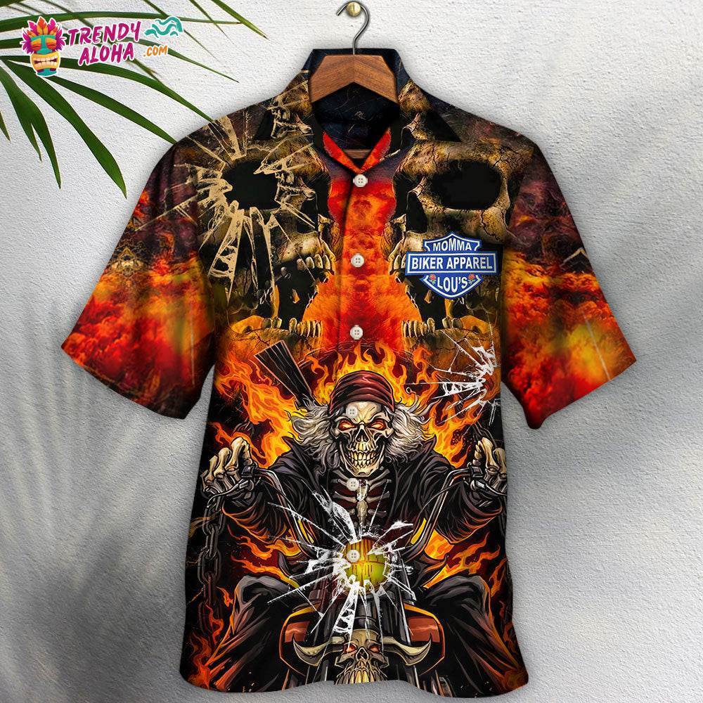 Skull Biker Lovely Style Hawaiian Shirt – Trendy Aloha