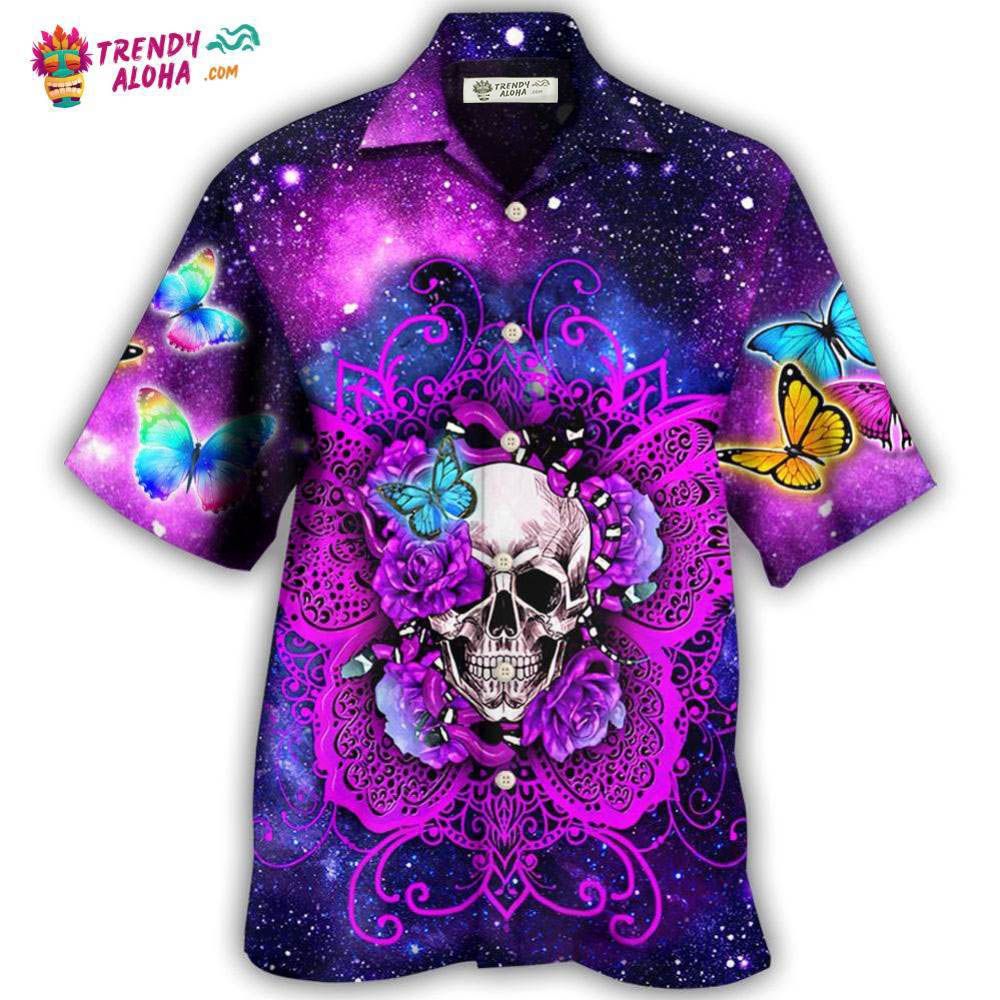 Skull Butterfly Snake Lighting Flower Hawaiian Shirt – Trendy Aloha