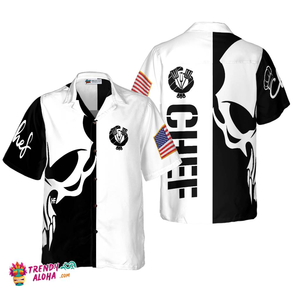 Skull Chef 2 Hawaiian Shirt Skull Chef 2 Hawaiian Shirt