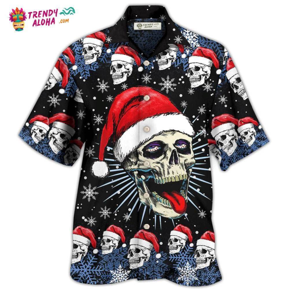 Skull Christmas On The Naughty Listand I Regret Nothing Hawaiian Shirt – Trendy Aloha Skull Christmas On The Naughty Listand I Regret Nothing Hawaiian Shirt – Trendy Aloha