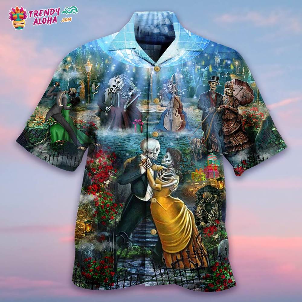 Skull Couple Dancing Hawaiian Shirt – Trendy Aloha