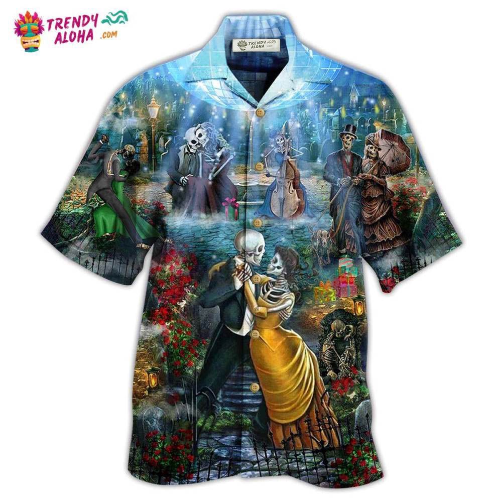 Skull Couple Dancing Hawaiian Shirt – Trendy Aloha