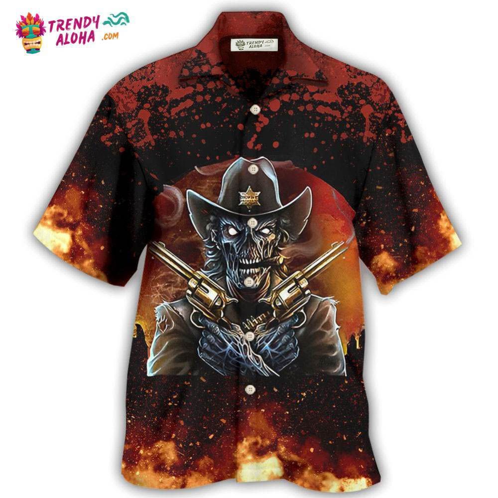 Skull Cowboy I’M Your Huckleberry Hawaiian Shirt – Trendy Aloha Skull Cowboy I’M Your Huckleberry Hawaiian Shirt – Trendy Aloha