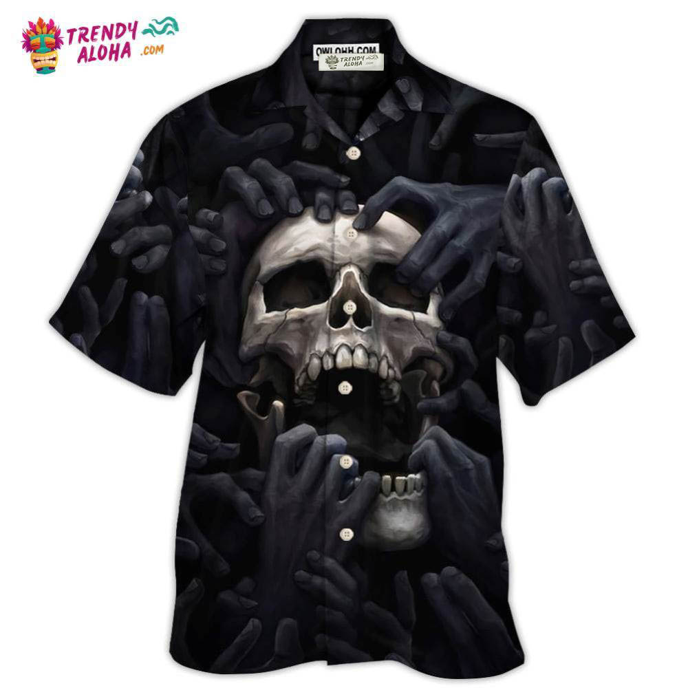 Skull Dark Screaming Hell’S Hand Hawaiian Shirt – Trendy Aloha Skull Dark Screaming Hell’S Hand Hawaiian Shirt – Trendy Aloha
