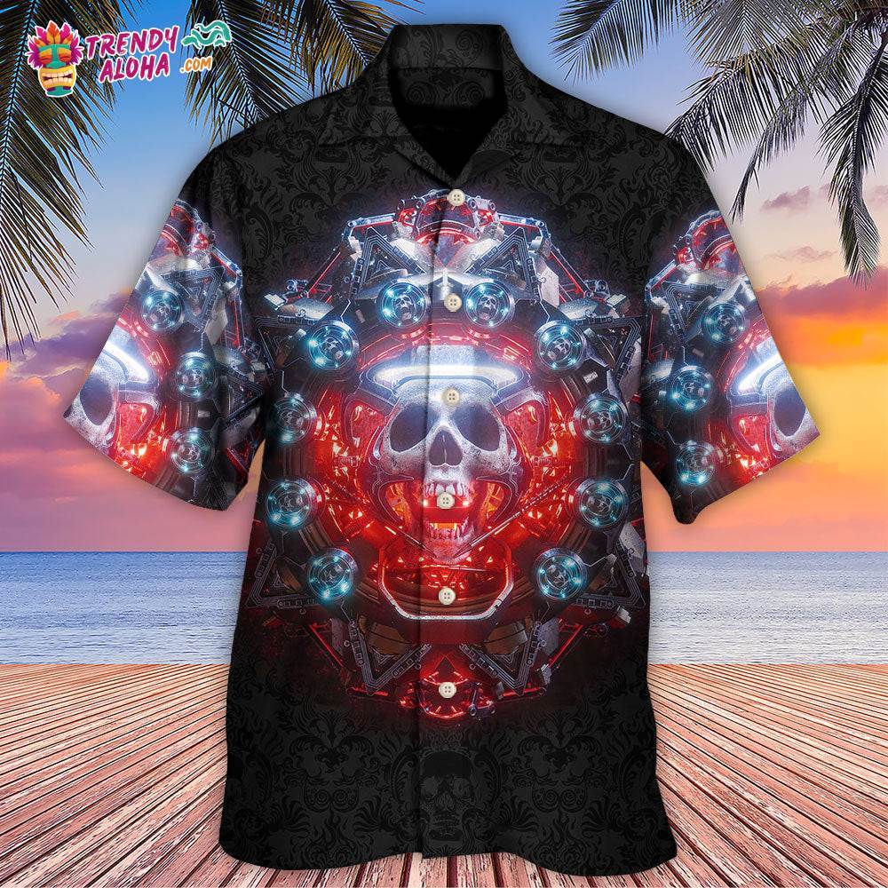 Skull Electric Dream Or Die Hawaiian Shirt – Trendy Aloha