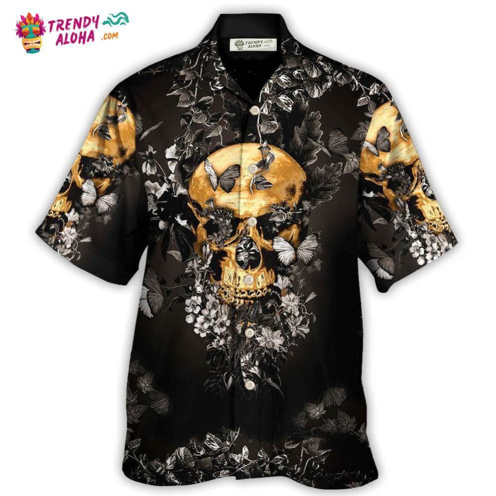 Skull Flowers Grow Out Of Dark Moments Hawaiian Shirt – Trendy Aloha