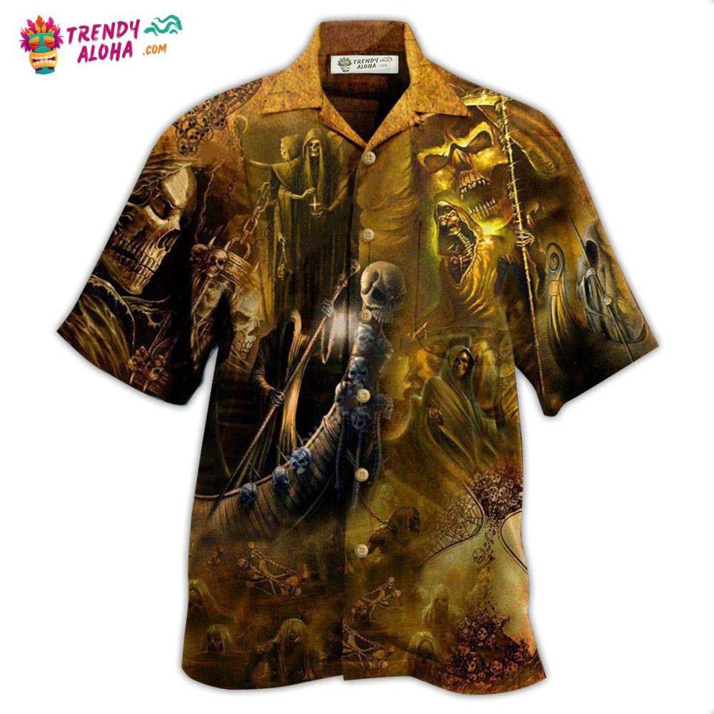 Skull Go To Hell Skull Hawaiian Shirt – Trendy Aloha Skull Go To Hell Skull Hawaiian Shirt – Trendy Aloha