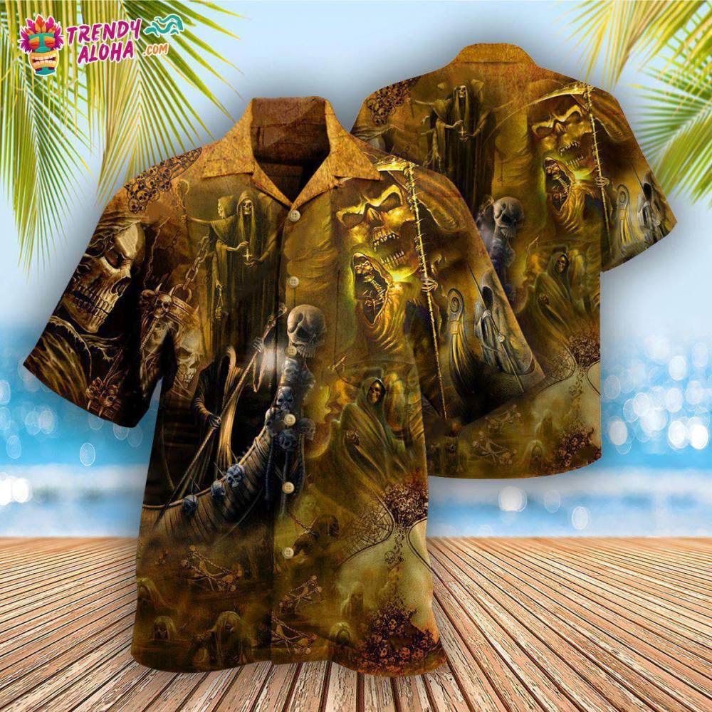 Skull Go To Hell Skull Hawaiian Shirt – Trendy Aloha