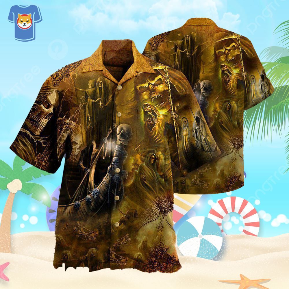 Skull Go To Hell Skull Hawaiian Shirt For Men And Women