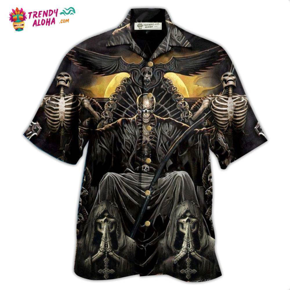 Skull Grim Reaper Dark Hawaiian Shirt – Trendy Aloha