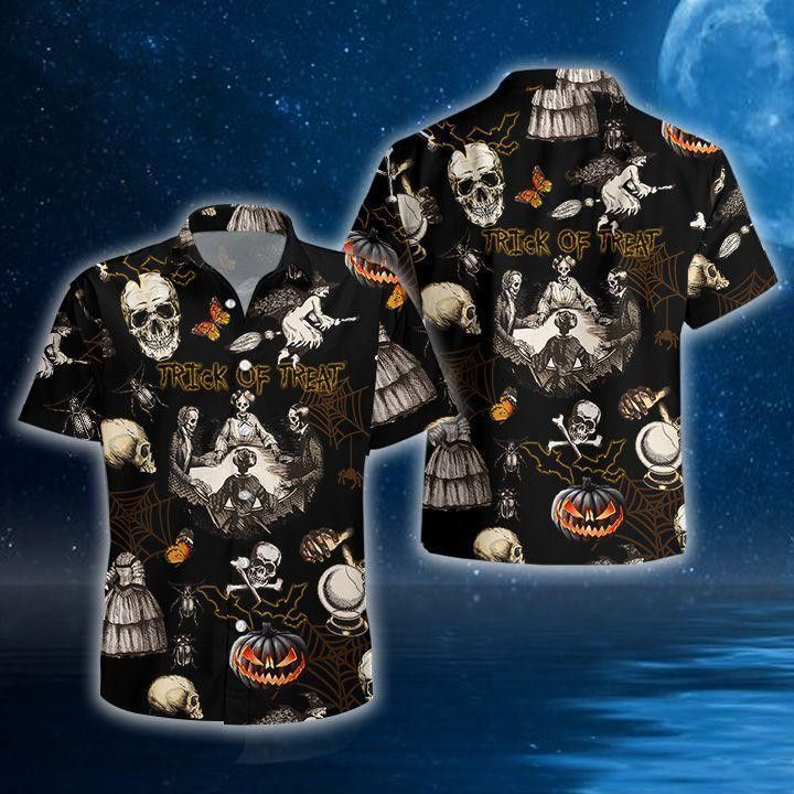 Skull Halloween Trendy Hawaiian Shirt