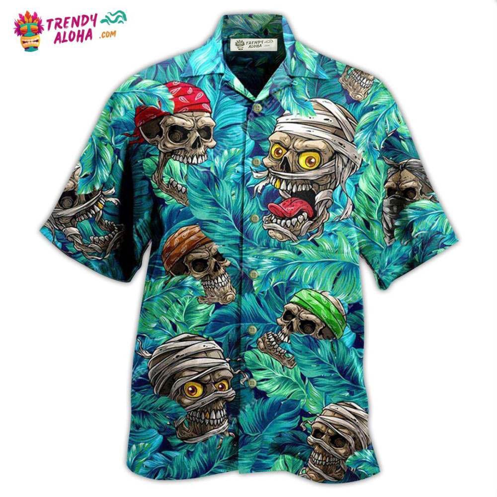 Skull Hide And Seek Tropical Leaf Hawaiian Shirt – Trendy Aloha Skull Hide And Seek Tropical Leaf Hawaiian Shirt – Trendy Aloha