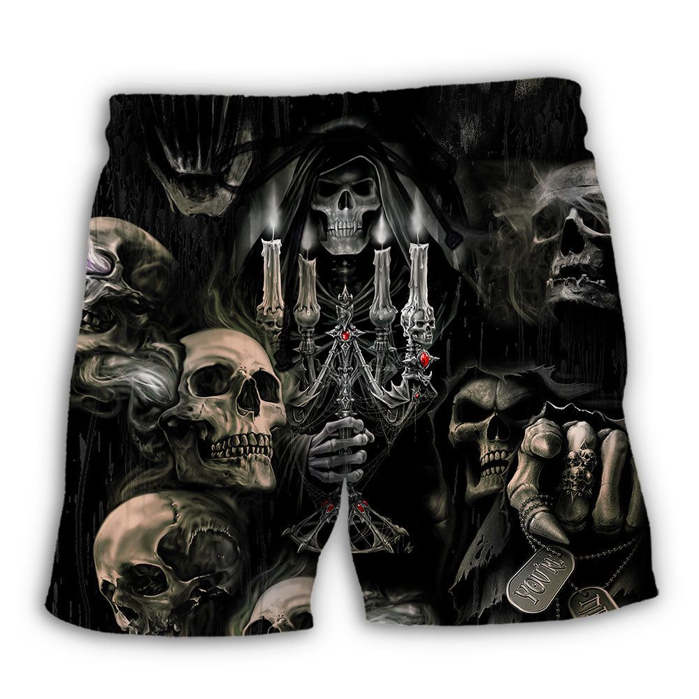 Skull Horror Skull Movies Trendy Aloha Hawaiian Beach Shorts