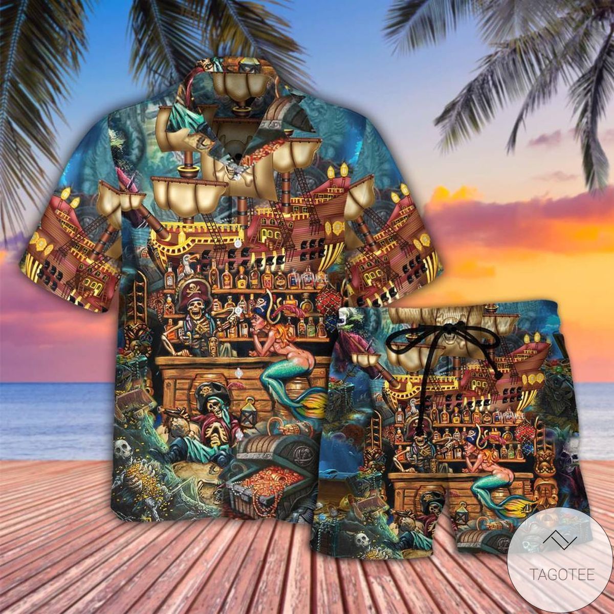 Skull Hunting Treasure Hawaiian Shirt Exclusive
