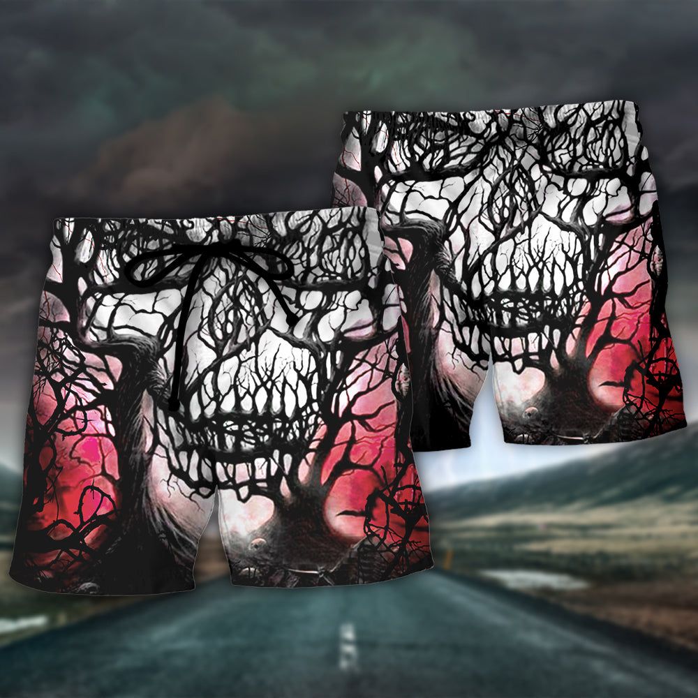 Skull If You Got My Back In The Darkest Hours I Got Yours For The Rest Of Your Life Trendy Aloha Hawaiian Beach Shorts