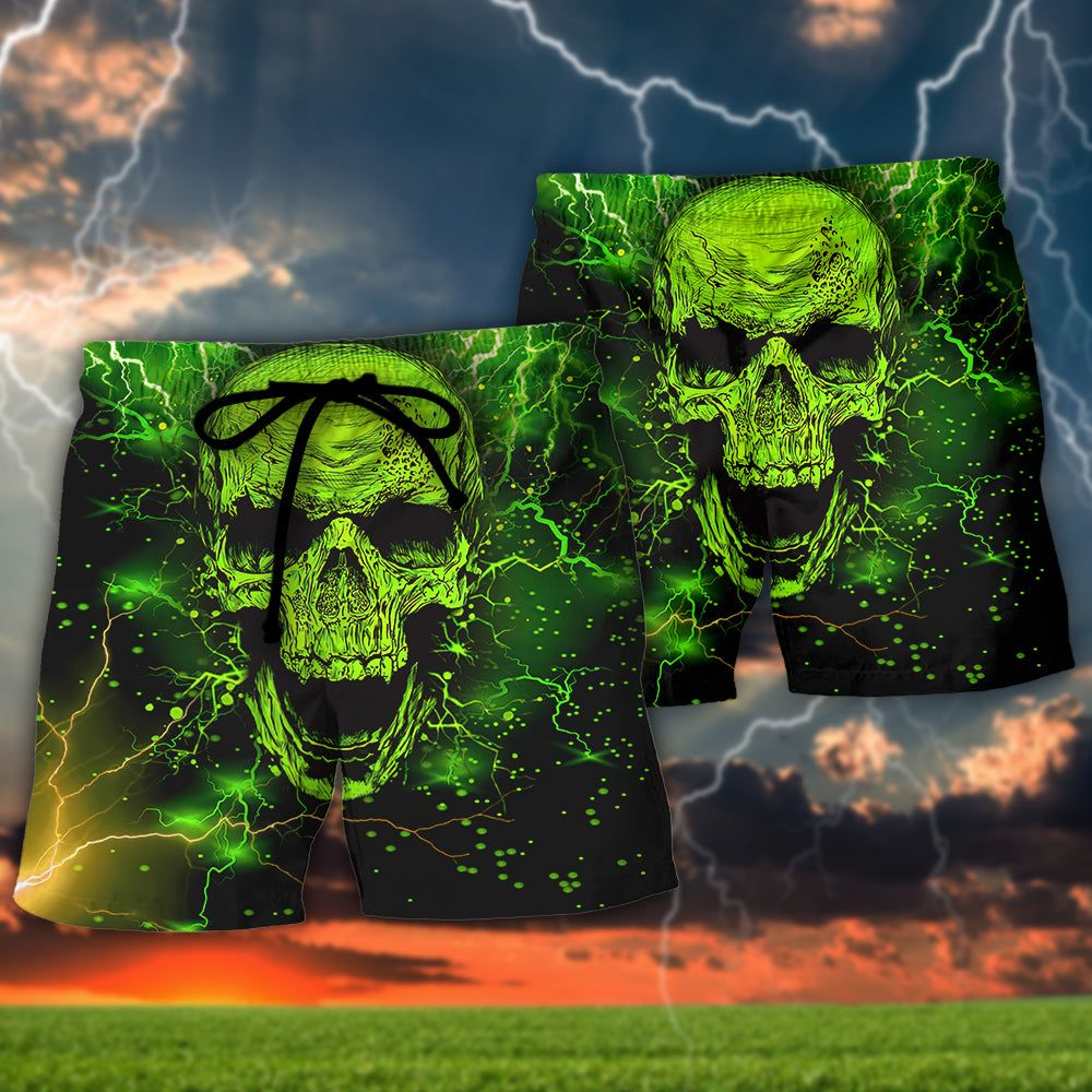 Skull I’m A Nice Person So If I’m An Asshole To You You Need To Ask Yourself Why Trendy Aloha Hawaiian Beach Shorts