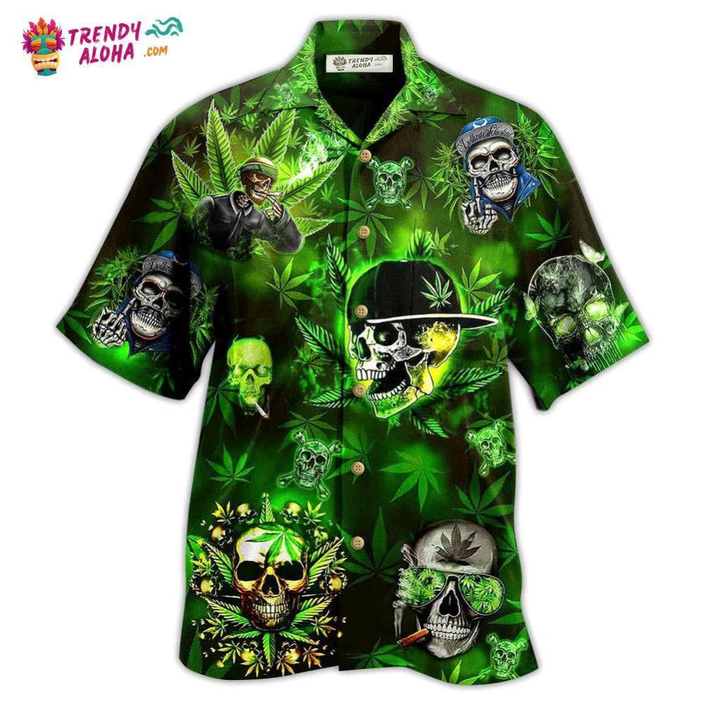 Skull Let’S Get High Hawaiian Shirt – Trendy Aloha