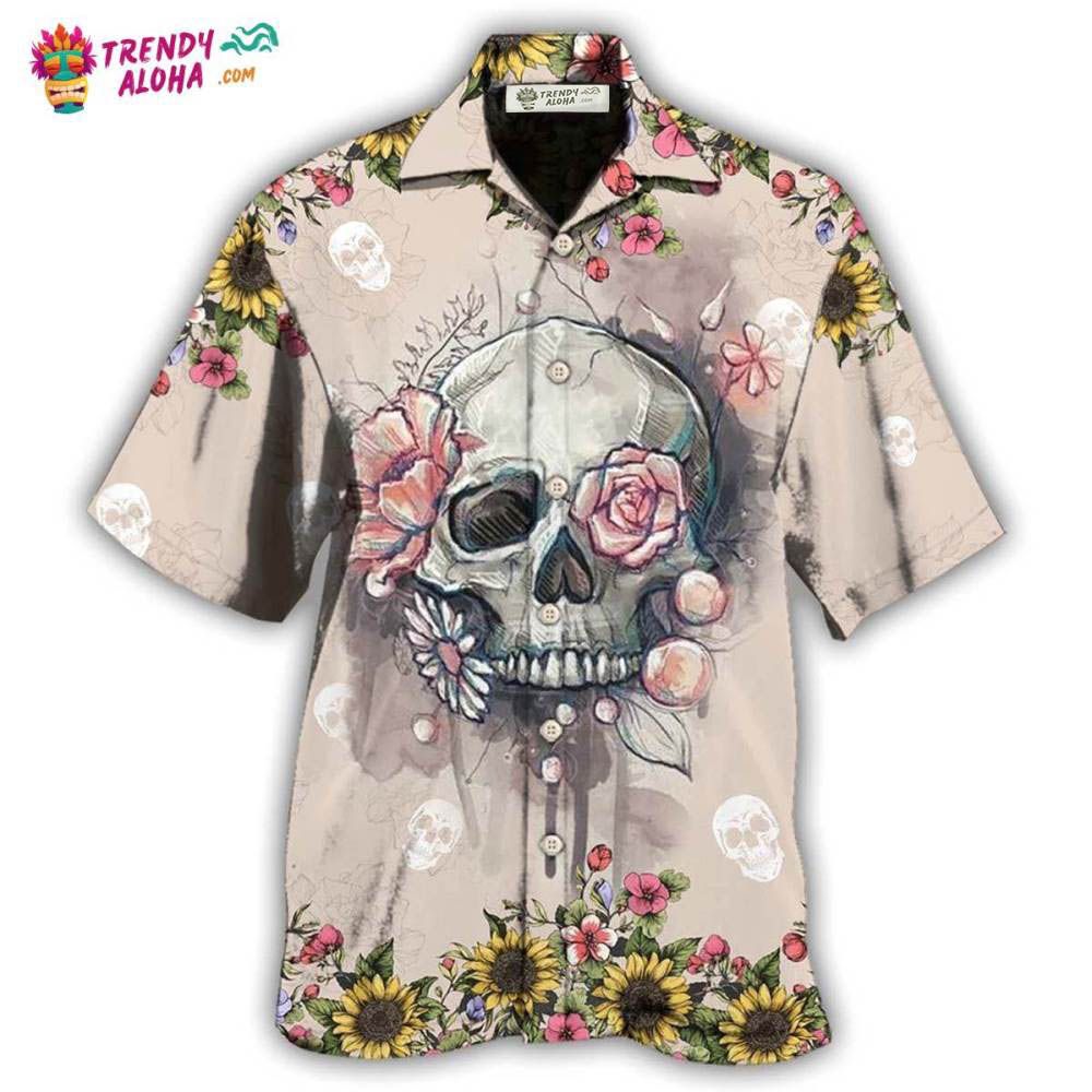 Skull Life Cute Style Hawaiian Shirt – Trendy Aloha Skull Life Cute Style Hawaiian Shirt – Trendy Aloha